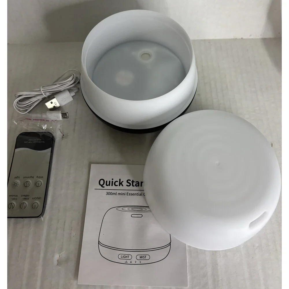 SEEDSEEL 300ML Essential Oil Diffuser Aroma Diffuser With Remote Control USB